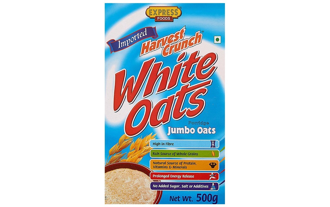 Express Foods Harvest Crunch, White Oats Porridge, Jumbo   Box  500 grams